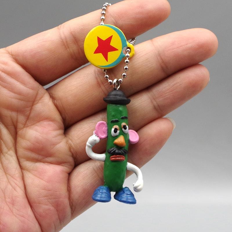 6Pcs/Set Anime Figures Mr.Potato Head PVC Cute Model Keychain Pendant Collection Decor Ornaments Toy Gifts