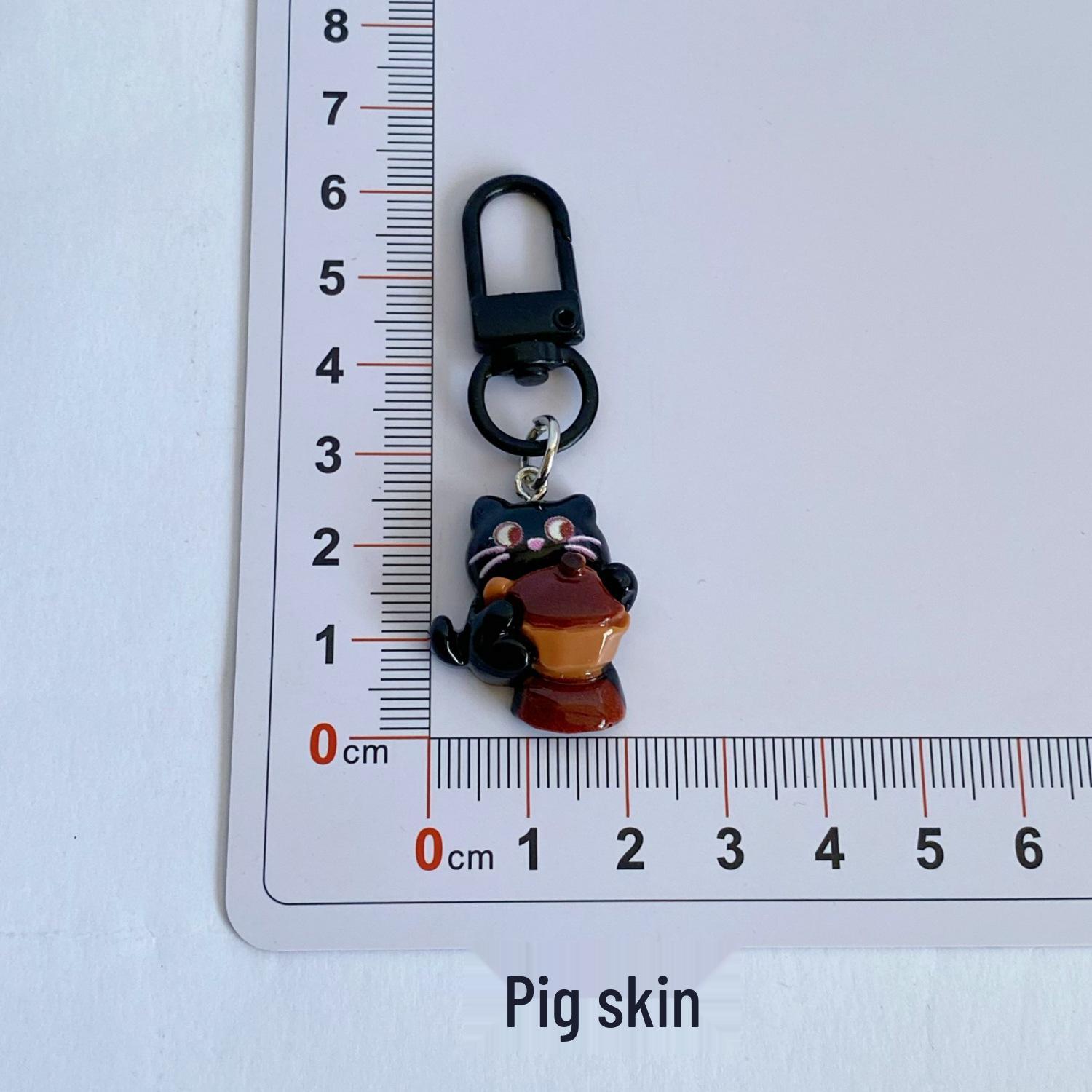 Cute Little Black Cat Keychain Pendant for Backpacks – Cartoon Charm & Ideal Gift