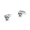 Korean Fashion Stainless Steel Ball Drop Earrings - Small and Fresh