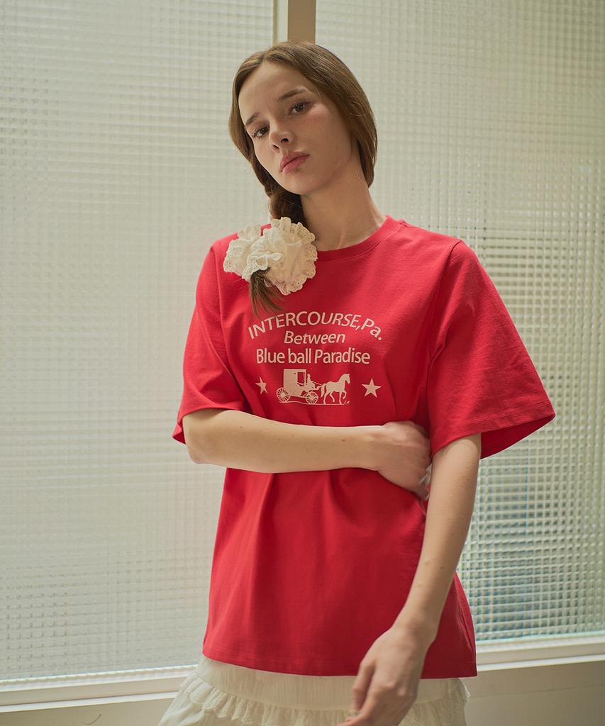 Iteoneolmomeonteu Paradise T-Shirt _ Red