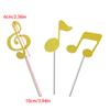 Colorful Musical Staff Cake Pick Food Grade Decoration Themed Celebration Supplies Decorative Music Note Cake Toppers