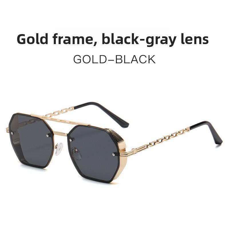 Geometric Polygon Sunglasses With Uv400 Protection For Summer Outdoor Fashion Style 1