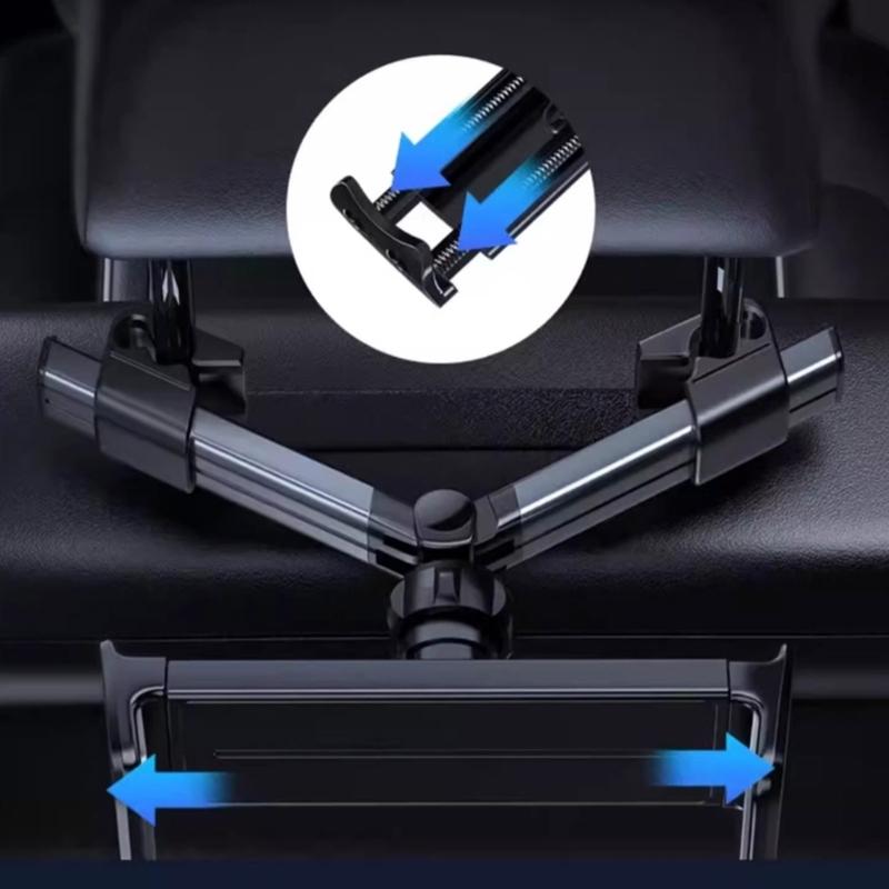 Car Backseat Mount Entertainment Holder for Tablets Phone, 360 Degree Rotatable, Long Drives Family Trips Easy to Clean