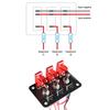 12/24V 3-Position Auto LED Racing Car Ignition Engine Start on/Off Push Toggle Switch Panel Car Boat Caravan Modification