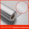 Heat-Resistant Waterproof Kitchen Oil-Proof Self-Adhesive Aluminum Tin Foil Wallpaper.