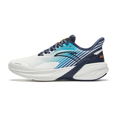 Comfortable Cushioning Non-Slip Durable Low-Top Casual Running Shoes Men Sneaker White Blue 112435520S-15