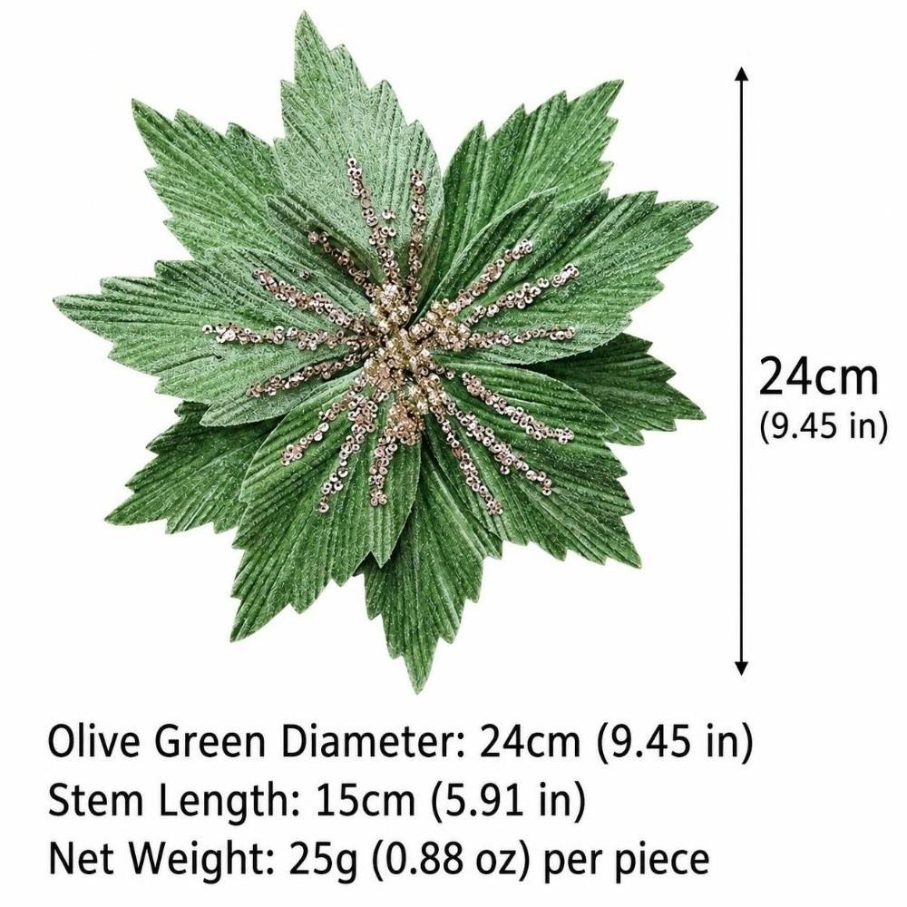 Sparkling Christmas Glitter Flower 24CM Sequins Flower Wedding Decoration