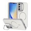KEYSION Matte Skin Feel Lens Stand Phone Case for Samsung A54 5G A34 A14 4G 5G Magnetic Shockproof Back Cover for Galaxy A04S
