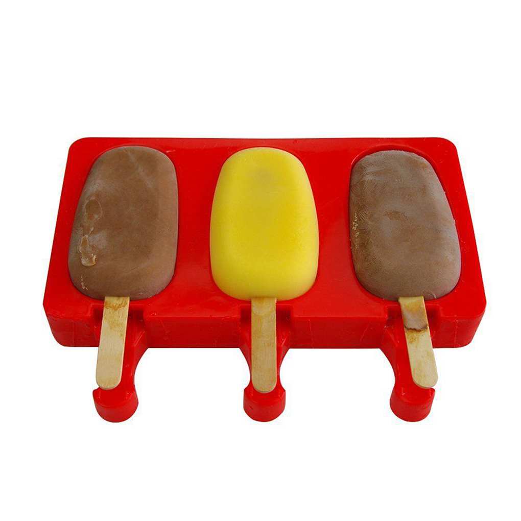 Silicone Ice Cream Jelly Lolly Pop Maker Mould Cake Bake Mold Kitchen