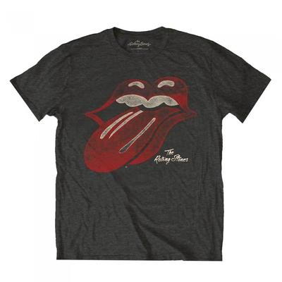 The Rolling Stones Unisex Adult Vintage Logo T-Shirt