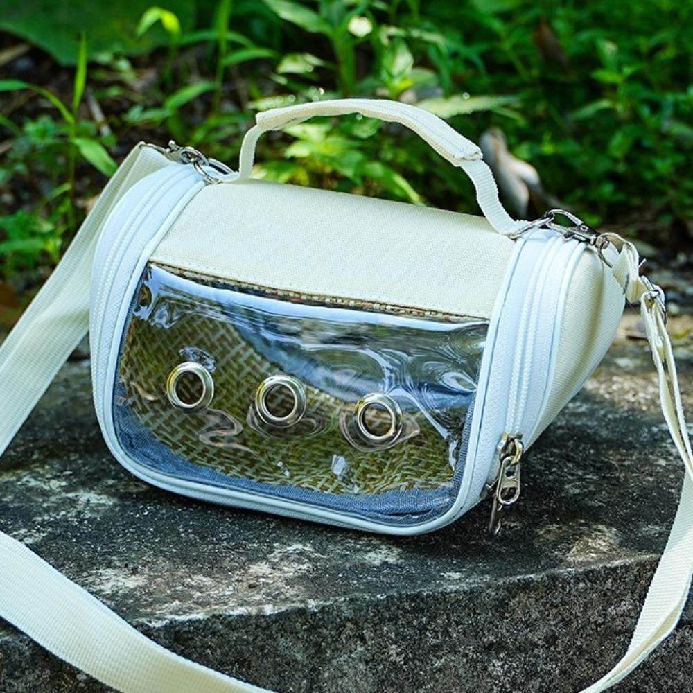 Breathable Parrot Out Bag Lightweight Hamster Carrier Bag Pet Shoulder Bag  Outdoor Activities жёлтый
