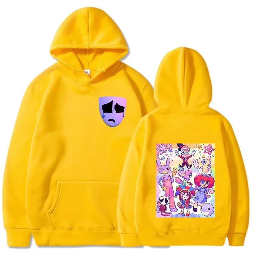 Hanoracele Amazing Digital Circus Femei Harajuku Kawaii Pomni Jax Gangle Kinger Zooble Topuri Hanorace Unisex cu Glugă