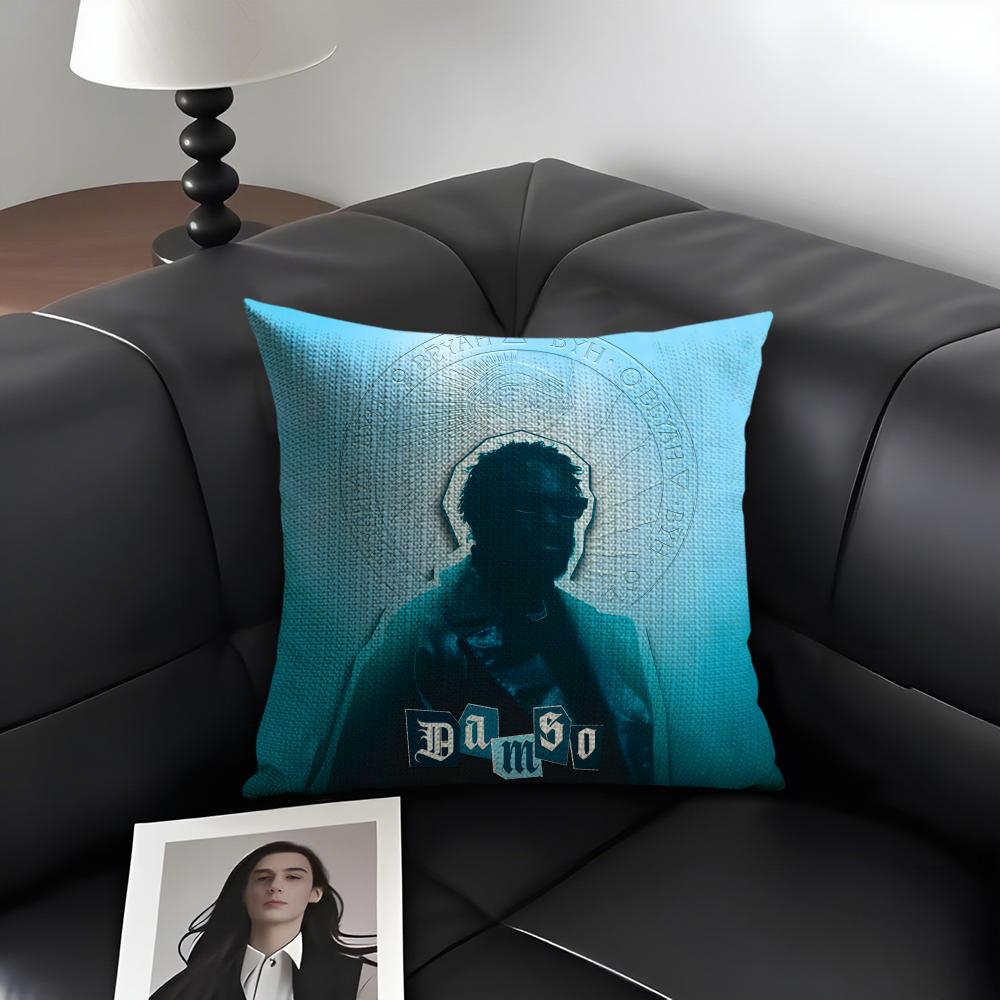 

DDamso Rapper Cushion Cover Natural Linen Organic Fabric DoubleSided Printing Sofa Home Decor Gift Pillow Case 30x30cm