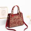 Chinese-style Embroidered Handbags and Tote Bags, Large-capacity Mother Bags for Women, Elegant Embroidered Ethnic-style Wedding Bags In Red