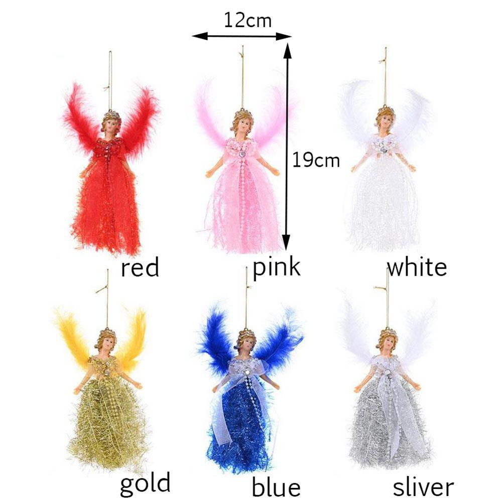 Gifts Attractive Feather Angel Doll Xmas Tree Pendants Home Decorations Christmas Ornament