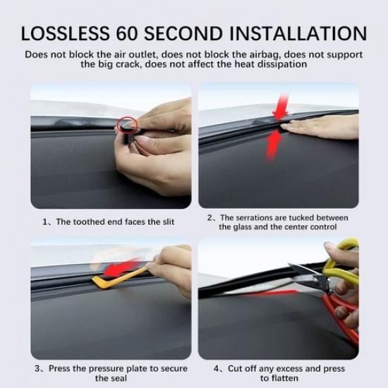 Car Rubber Sound Seal Strip 1.6M Dashboard ulation Gap Sealing Strips