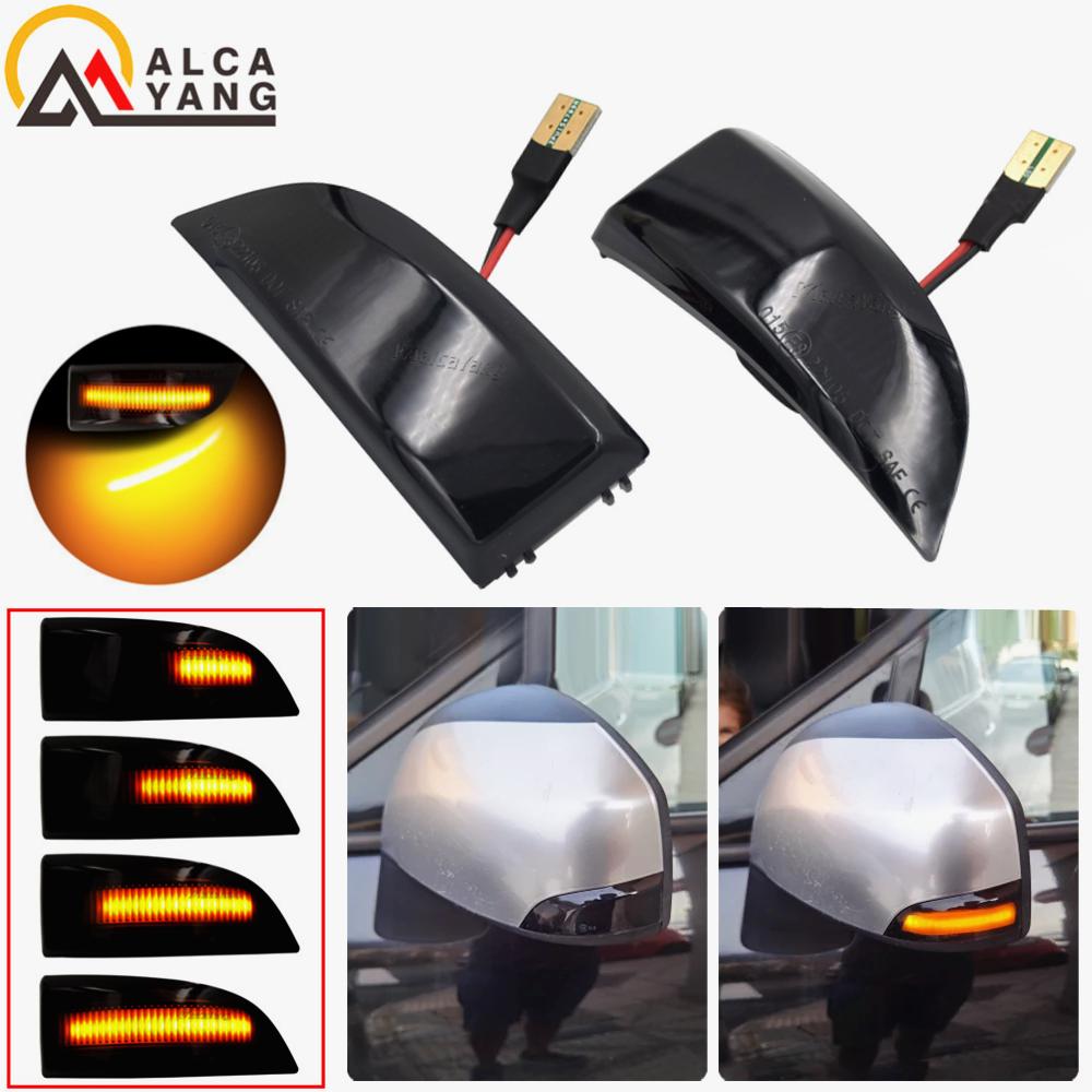 LED Dynamic Turn Signal Light For Renault Megane MK3 Laguna III X91 Scenic Fluence Side Rear Mirror Sequential Indicator Light
