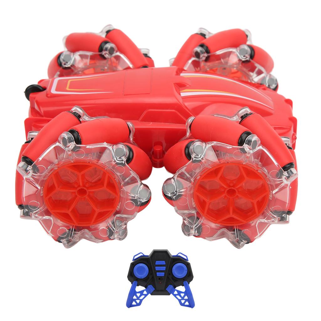 M2 2.4G LED Stunt Car 4 Wheel Drive Anti Interference Remote Control Car With Double Sided Led Lights 3.7V 500mAh for Kids Over 6 Years Old