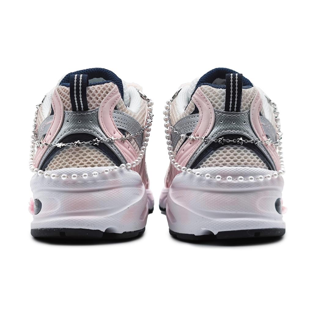 New Balance NB 530 Slip Resistant Slip Resistant Low Top Running Shoes Unisex Silver Pink MR530SG(Team1962-)