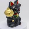 Craftsman House Seto Ware Good Luck Mallet Maneki-neko (Black)