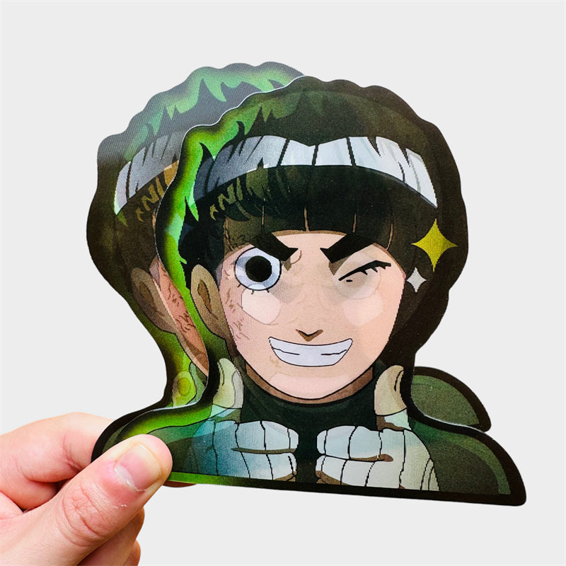 Naruto Anime 3D Lenticular Motion Stickers Creative Car Sticker Notebook Waterproof Decal Toy Wall Sticker Kids Toys