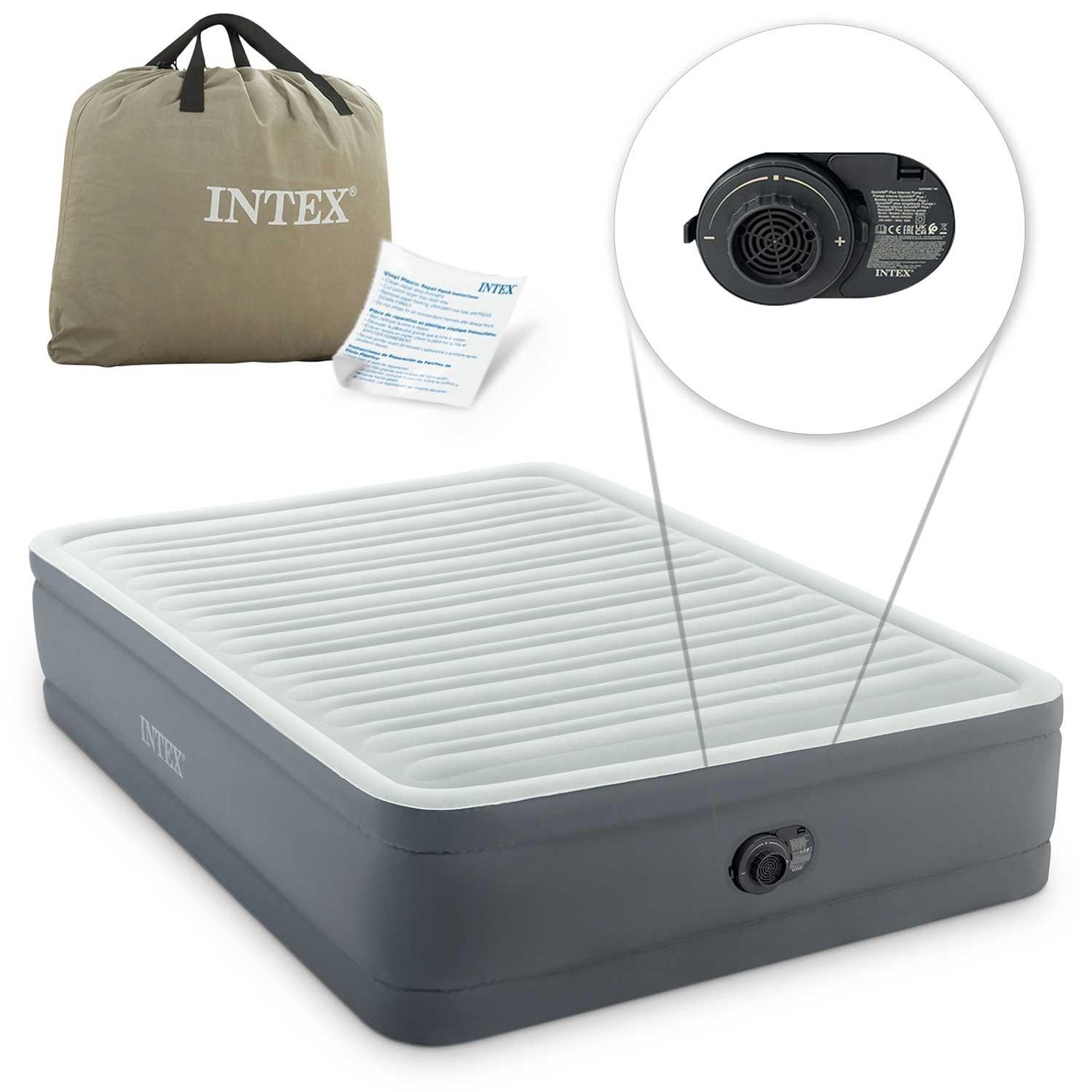 Inflatable Mattress 203X152X46 Cm With Built-In