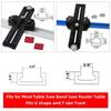 Safety Table Saw Jig Thin Rip Jig for Making Repetitive Narrow Thin Strip Cuts Metal for 3/8" x 3/4" T Slot Woodworking Tools