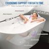 Nonslip Spa Mat Build in Lumbar Support for Back Comfort Easy Installation Fast Drainage Holes and Wide Compatibility