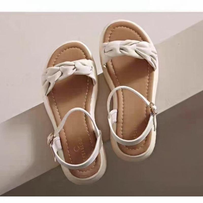 Sandals women's outer wear buckle flat sandals women's summer super soft new non-slip and wear-resistant daily casual shoes