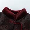 Grandma's Winter Cotton Padded Jacket - New Chinese Style, Thickened, Plus Size, Velvet Lining for Elderly Women