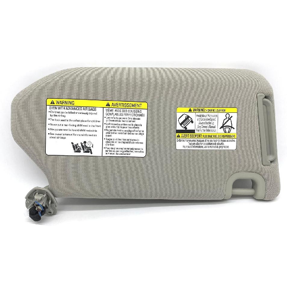 Ezzy Auto Gray Left Driver Side Sun Visor Compatible with Nissan Pathfinder Infiniti QX60 JX35 with Sunroof 96401-9PB0A