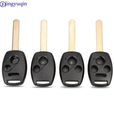 Jingyuqin 2/3/4 Buttons Car Key Case Shell Remote Fob Cover For Honda Cr-V Civic Insight Ridgeline 2003 2008 2009