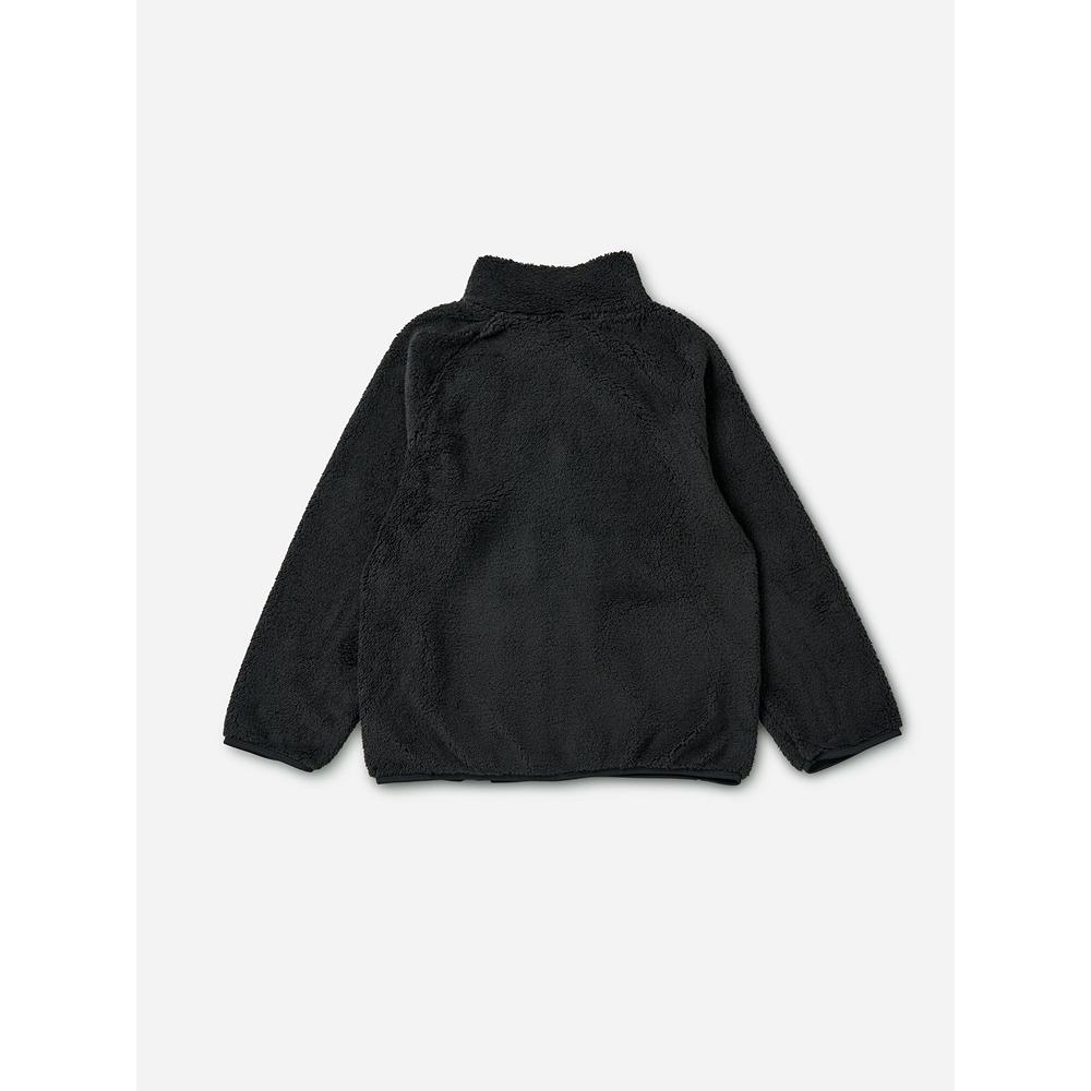 Daiso [common] Fluffy Long Sleeve Fleece Zip Up M.xl Black