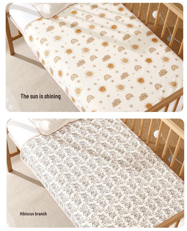 Washable Large Incontinence Pad: Waterproof, Breathable Cotton Bed Sheet for Newborns & Menstrual Use