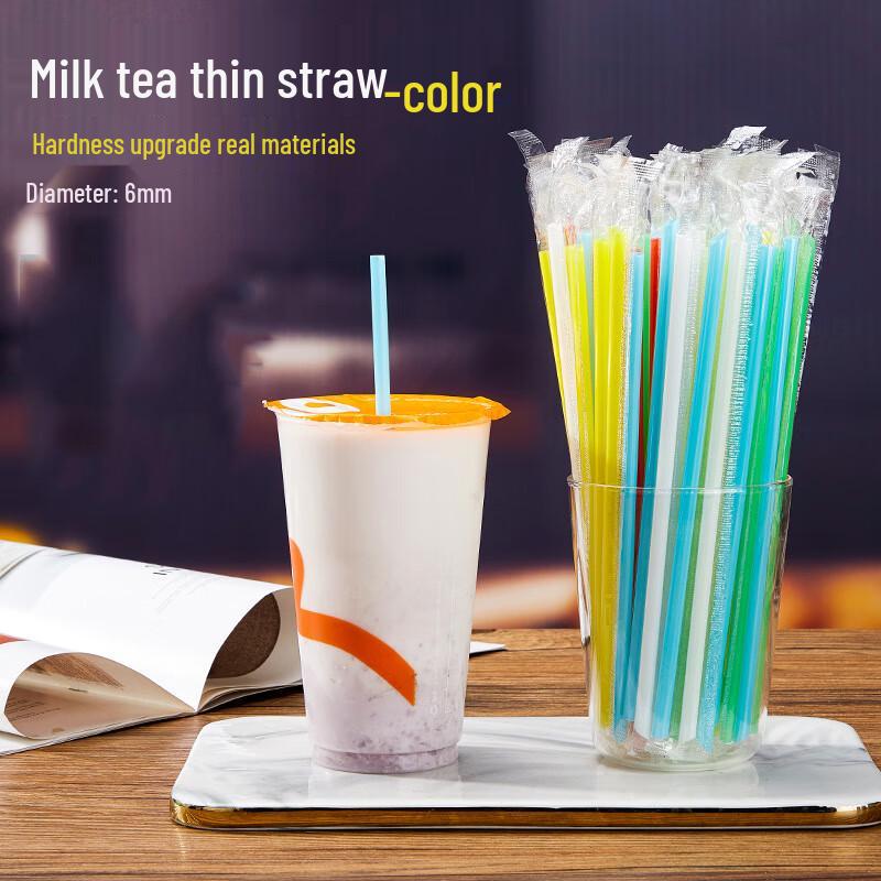 Individually Wrapped Disposable Thin Straws