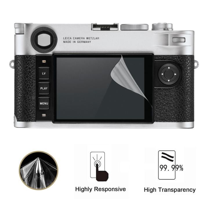 Protection écran pour Leica M10-R [Pack 2] Film Plastique Protecteur Résistant Ultra Mince Phonillico