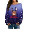 Womens  Fall Sweaters Long Sleeve Print Tops Pullover Sweaters Loose Dressy Casual Basic Clothes