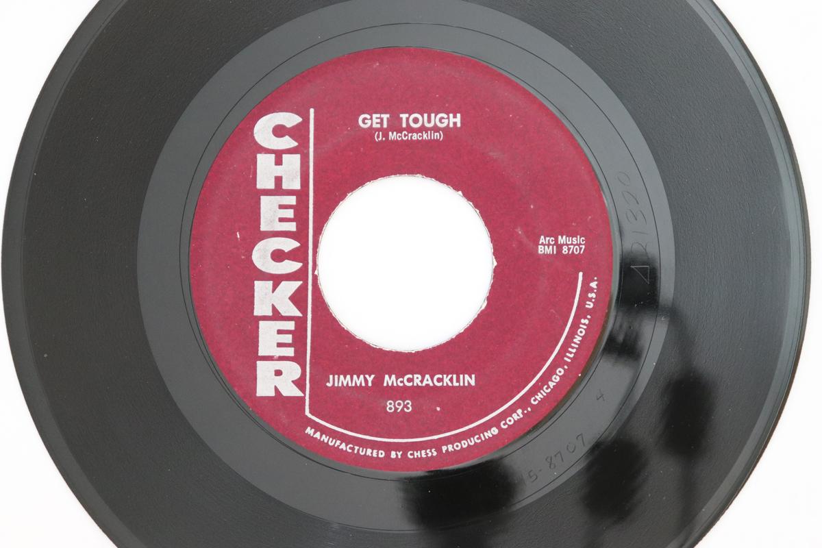 

7inch Record JIMMY MCCRACKLIN - Get Tough 893 Checker 1958 US Rock Used