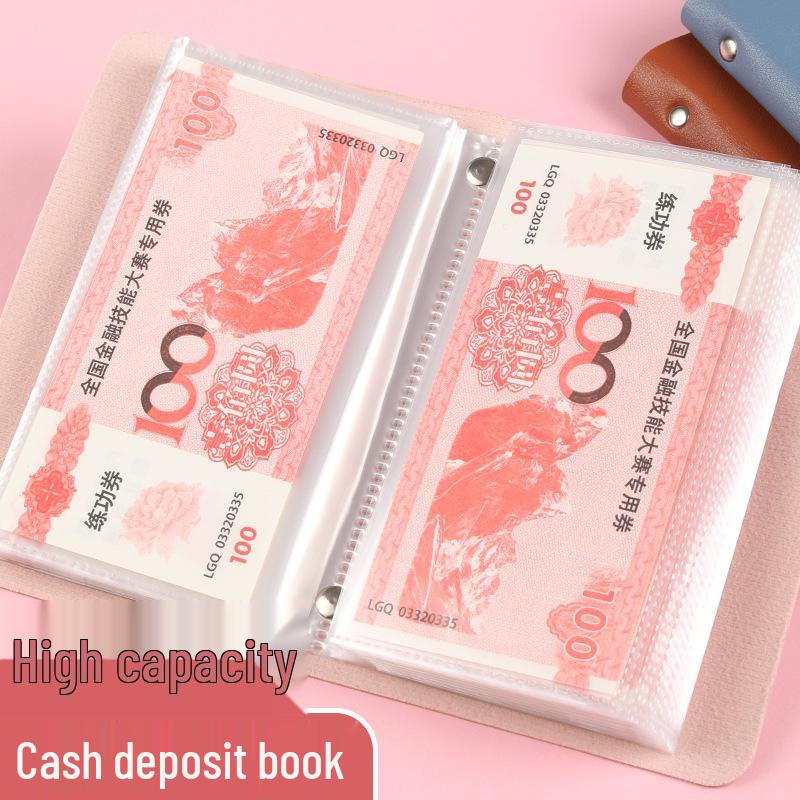 Family Financial Management Cash Savings Book & Storage Bag