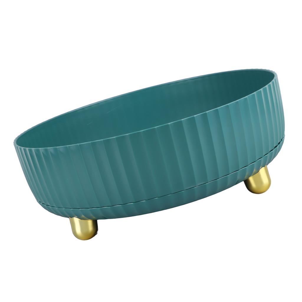Rotatable Storage Tray Plastic Large Capacity Rotating Organizer Tray Desktop Rotatable Tray for