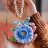 Kit de Matériaux DIY Tournesol 2 Pièces Pendentif de Voiture Fait Main Cadeau, pour Décoration de Maison Cadeau de Fête de Fête