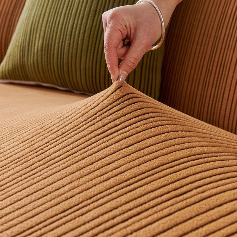 The New All Season Universal Full Coverage Sofa Cover  Anti Slip Seat Cushion  Straight Row Three or Four Person Seat  Fully Covered with Cloth