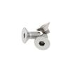 10PCS M2 M3 M4 M5 Silver 304 Stainless Steel Flat Head Hex Hexagon Socket Cap Bolt Countersunk Screw for Parts Replacement / DIY