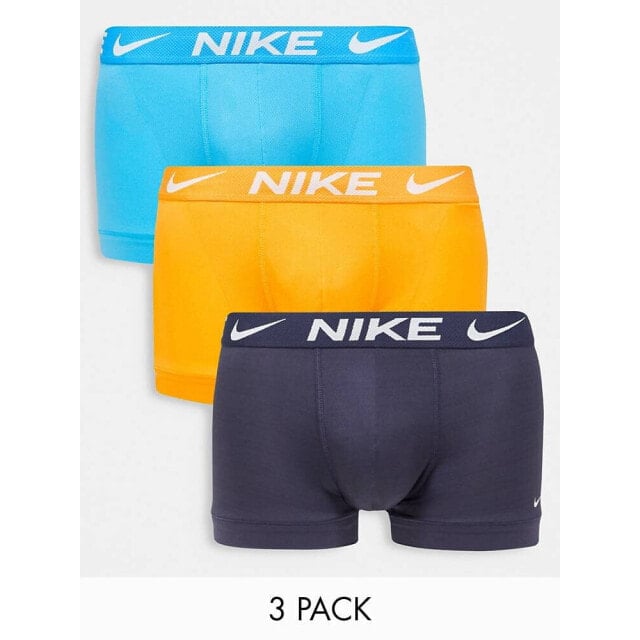 

Набор из трех трусов из микрофибры Nike Dri-Fit Advanced оранжевого и синего цветов