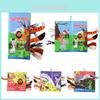 Cute Baby Cognitive Early Education 3d Tear-resistant Noisy Cloth Book Jungle Ocean Farm Animal Tail