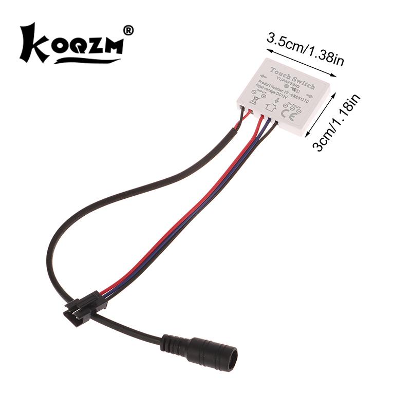 Touch Sensor Switch 12V 1/3A 24/36W LED Smart Single Key Mirror Light Switch Touch Dimmer Switch For Bathroom Mirror