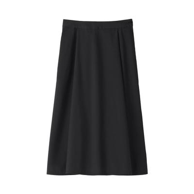 MUJI Women's Quick-Drying Broad Flare Skirt, Black, Size M, BE1VAA5S