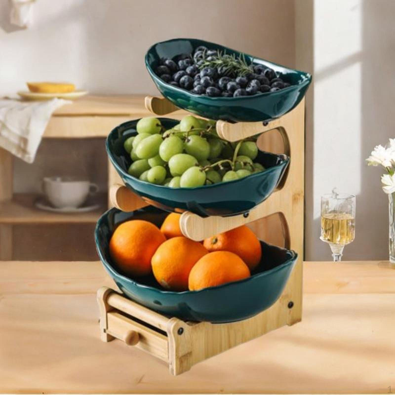 

3-х уровневый сервировочный поднос, многоуровневая подставка, демонстрационные блюда для закусок зелёный