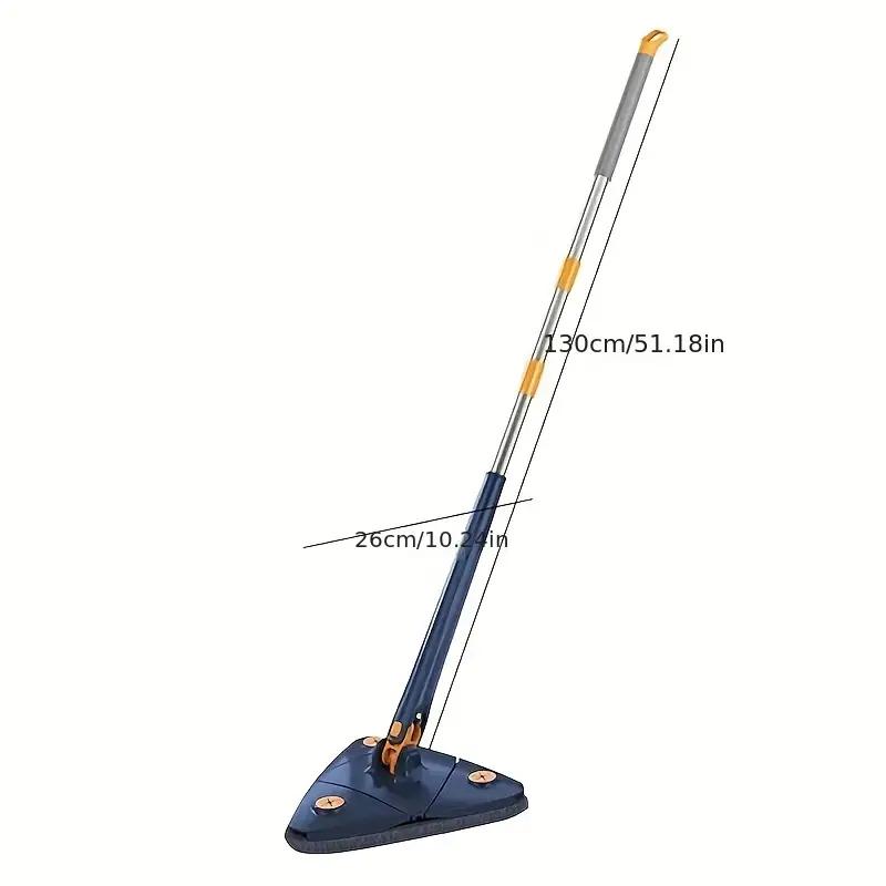 Adjustable Triangle Mop Set, 360-Degree Rotation, Suitable For a Variety Of Household Cleaning And Can Be Used On Walls And Glass Surfaces