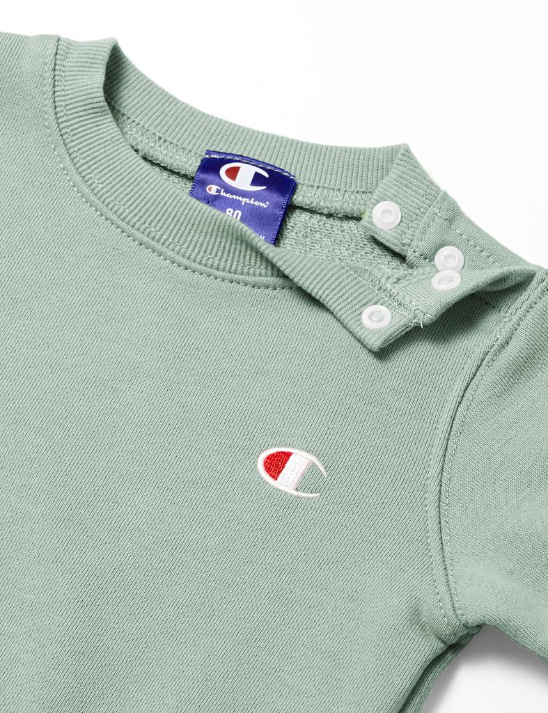 Champion Basic Logo Baby Size 80 One-Point Sweatshirt, Green,